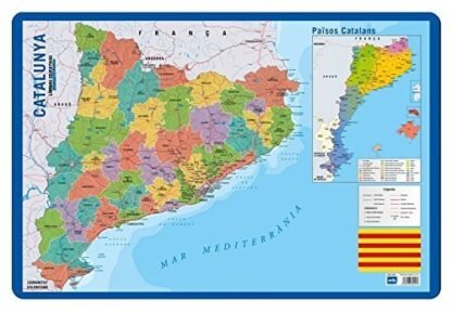 Lamina Educativa Catalan Mapa Catalunya