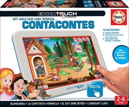Educa - Touch Junior Contacontes en català | Inclou ELS següents contes: La Caputxeta Vermella, l'Aneguet lleig, El Gat amb Botes i la Blancaneu | A Partir de 2 anys (16205)